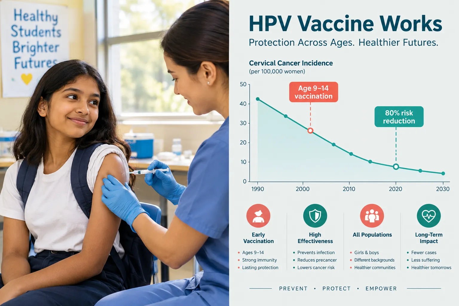 Cervix HPV Vaccine Effectiveness: Real-World Numbers