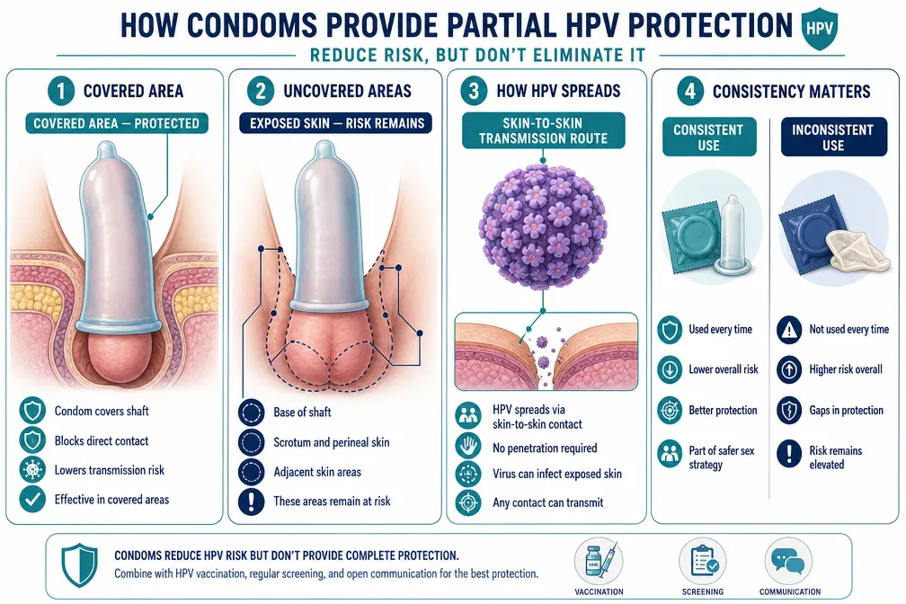 How Does Condom Use Reduce HPV Risk?