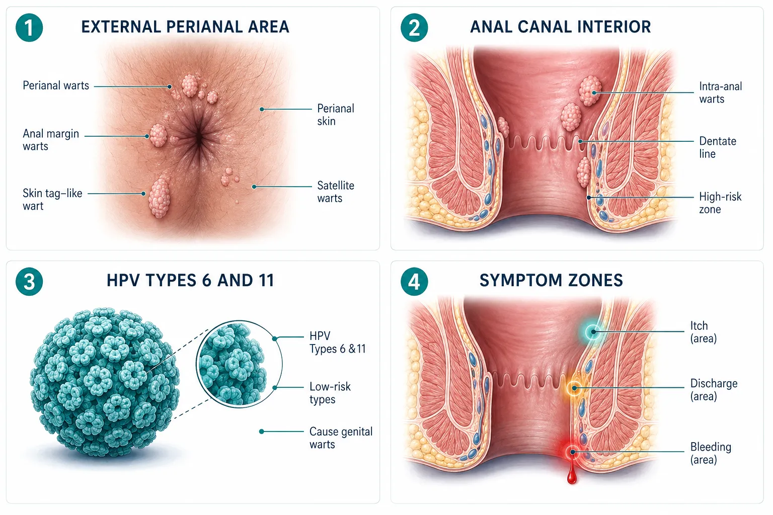 What Are Anal Warts and Where Do They Appear?